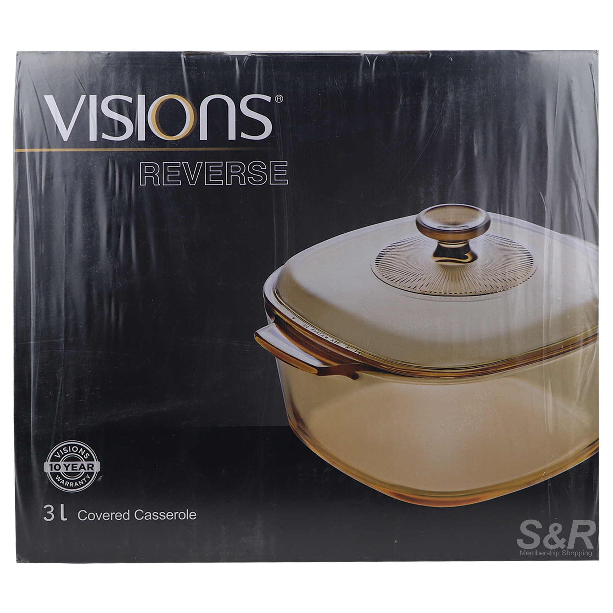 Visions Reverse Covered Casserole with Lid 3L